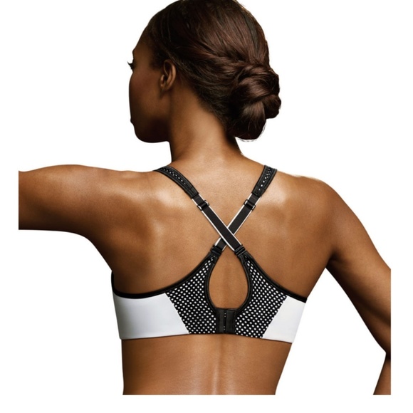 Maidenform Sport Bra Heather Black dot DM7990 34C - Picture 4 of 8